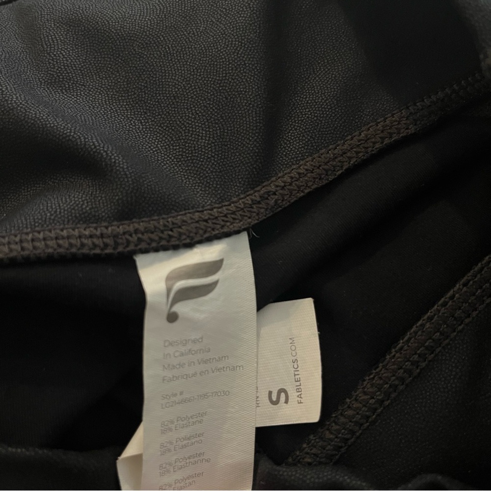 Fabletics Black Mirage PureLuxe High-Waisted Iridescent 7/8 Legging Small - Picture 6 of 6